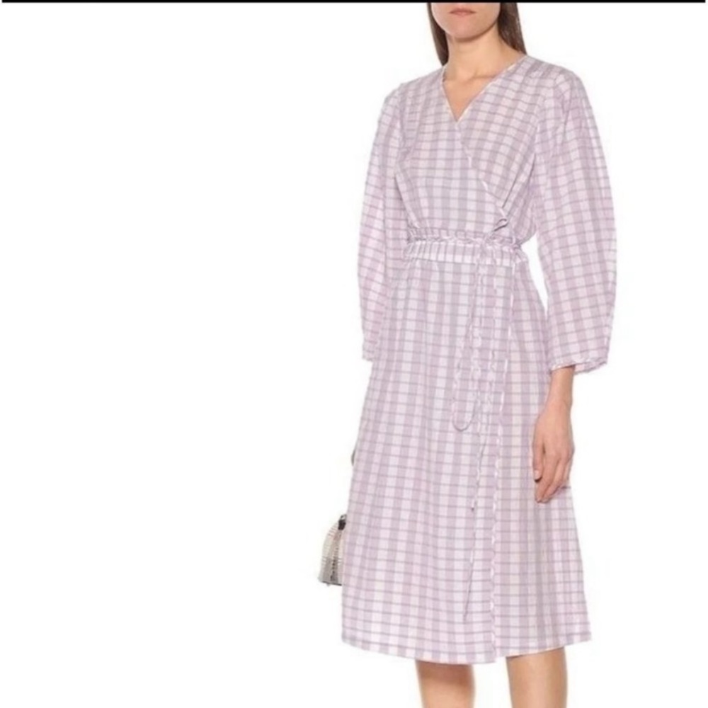 Baum Und Pferdgarten Abylene Check Plaid
Liliac Wrap Midi Dress Career Size US 6